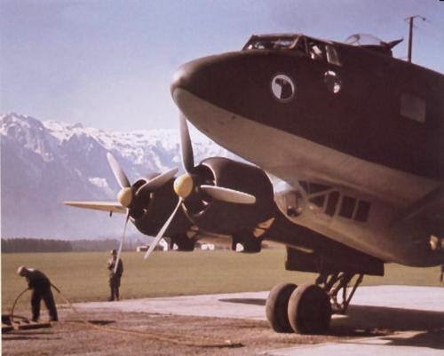 Focke-Wulf 200 Condor sitting on an airstrip, date and location unknown.