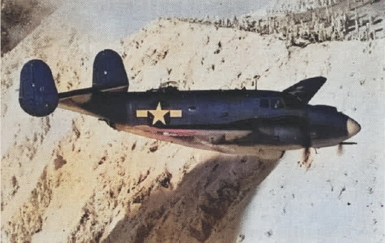 PV-2 Harpoon aircraft in flight, 1945; as seen in US Navy publication Naval Aviation News dated 15 Sep 1945 [Colorized by WW2DB]