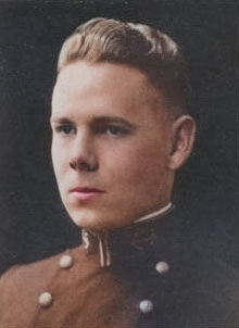 Portrait of Milton Miles, date unknown [Colorized by WW2DB]