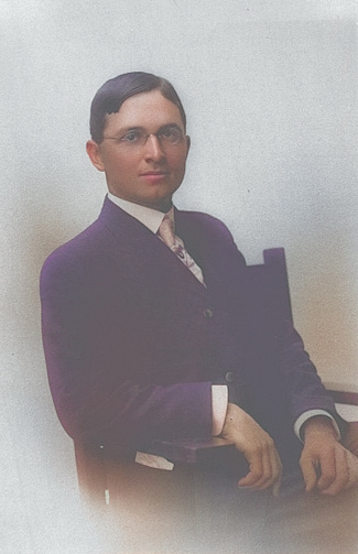 Portrait of Harry Truman, 1908 [Colorized by WW2DB]