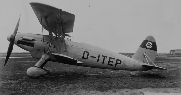 Ar 68E aircraft 'D-ITEP' at rest, circa 1930s