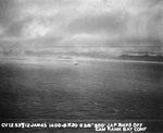 El crucero japonés Kashii se asentó por la popa después de ser alcanzado por un torpedo aéreo de un portaaviones estadounidense frente a la costa de la Indochina francesa (Vietnam) al norte de Qui Nhon, el 12 de enero de 1945. Foto 3 de 9