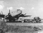 C-46 Commando being fueled for flight 