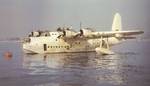 Short Sunderland tied to a mooring buoy, probably in the Mediterranean circa late 1942.