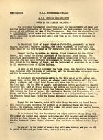 Letter from the Captain of the carrier Ticonderoga, William Sinton, to the ship’s officers and men about what to expect in the days immediately following the Japanese surrender, 16 Aug 1945