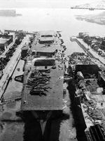 Unfinished carrier Ibuki, Sasebo Naval Arsenal, Japan, 22 Oct 1946