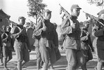 Chinese communist troops training with Thompson M1921 submachine guns, 1930s