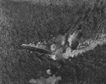 HMS Exeter under attack by B5N aircraft during the Gasper Strait sortie, 15 Feb 1942