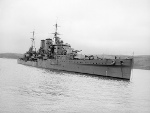 HMS Exeter after refit, Mar 1941