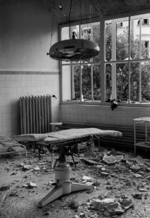 Damaged operating room, Catholic Hospital of the Transfiguration, Praga, Warsaw, Poland, Sep 1939