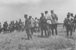 General Józef Zajac overseeing Polish 23rd Upper Silesian Infantry Division exercises, Poland, date unknown, photo 1 of 3