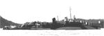 Broadside view of destroyer USS Hoel in her Measure 21, Design 1D paint scheme, Oct 1944, possibly in Seeadler Harbor, Manus Island, Admiralty Islands.