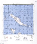 1944 United States Army map of Choiseul Island, the northernmost of the Solomon Islands.