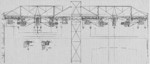 Drawing of the overhead structures of the slipways of AG Vulcan Stettin shipyard, Germany, circa 1920s