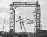 Construction of slipways, AG Vulcan Stettin shipyard, Germany, circa 1920s