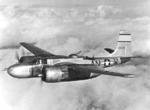 A-26B Invader aircraft in flight, date unknown