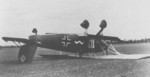 Flipped-over Ar 68 aircraft, circa 1930s