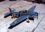 TBF Avenger aircraft at rest, circa early 1942
