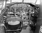 Cockpit of a C-46 Commando aircraft, 1942