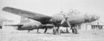 Ki-67 aircraft of 74th Air Combat Group at rest, Matsumoto Airfield, Japan, 1945