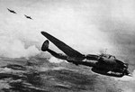 Pe-2 dive bombers in flight, date unknown, photo 2 of 2