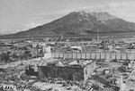 Kagoshima, Japan after American aerial bombing, 1945