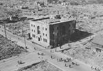 Kurume, Japan after American aerial bombing, 1945