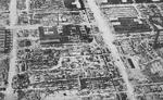 Mizushima industrial region of Osaka Prefecture, Japan after American aerial bombing, 1945