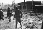 German soldiers near an abandoned bunker in Merzig, France, 15 May 1940