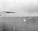 Battleship Indiana and Cruiser Division 5 bombarded Iwo Jima, 23 Jan 1945, photo 1 of 2