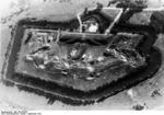 Aerial view of Fort II of the Warsaw Fortress (Wawrzyszew), Poland, Sep 1939