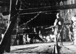 Japanese roadblock in Shanghai, China, late 1937