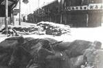 Men of Chinese 88th Division defending a street intersection, Shanghai, China, Sep-Oct 1937