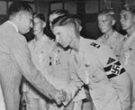 Fumimaro Konoe meeting Hitler Youth members, Japan, 5 Sep 1938