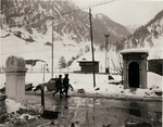 Two soldiers of US 7th Army about to cross from Austria into Italy at the Brenner Pass, 4 May 1945