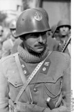 Italian Social Republic naval infantryman, Nettuno, Italy, Mar 1944, photo 1 of 2