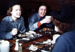 WAVES trainees eating a meal, Naval Training Center, Norman, Oklahoma, United States, Feb 1943