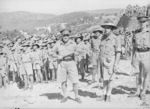 Major General Arthur Allen, commander of Australian 7th Division, and Lieutenant Colonel Murray Moten, commander of Australian 2/27th Infantry Battalion, Hammana, Lebanon, 2 Sep 1941