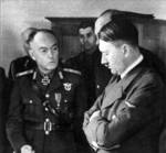 Ion Antonescu of Romania and Adolf Hitler of Germany in conference, circa 1940s