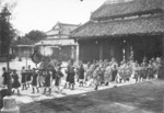 Emperor Bao Dai with his entourage, Hue, Annam, French Indochina, 8 Jan 1926