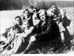 Dietrich Bonhoeffer with students, spring 1932