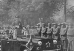 Chiang Kaishek inspecting troops, China, circa 1930s