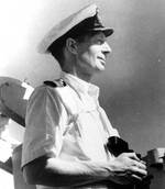 Royal Australian Navy Captain John Collins aboard HMAS Sydney, 22 July 1940