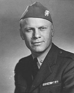 US Navy Lieutenant Commander Gerald Ford, 1945