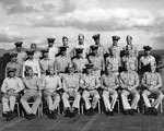 Ford aboard Monterey, seated second from the right in the front row, 24 Oct 1943