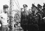Heinrich Himmler inspecting a prisoner of war camp, 1940-1941