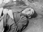 Heinrich Himmler dead at Lüneburg, Germany, 23 May 1945