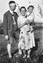 Heinrich Himmler with wife Margarete and daughter Gudrun, Germany, Sep 1930