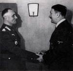 Hitler shaking Rommel