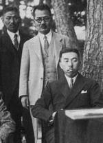 Fumimaro Konoe and Masaki Fukumura, circa 1930s